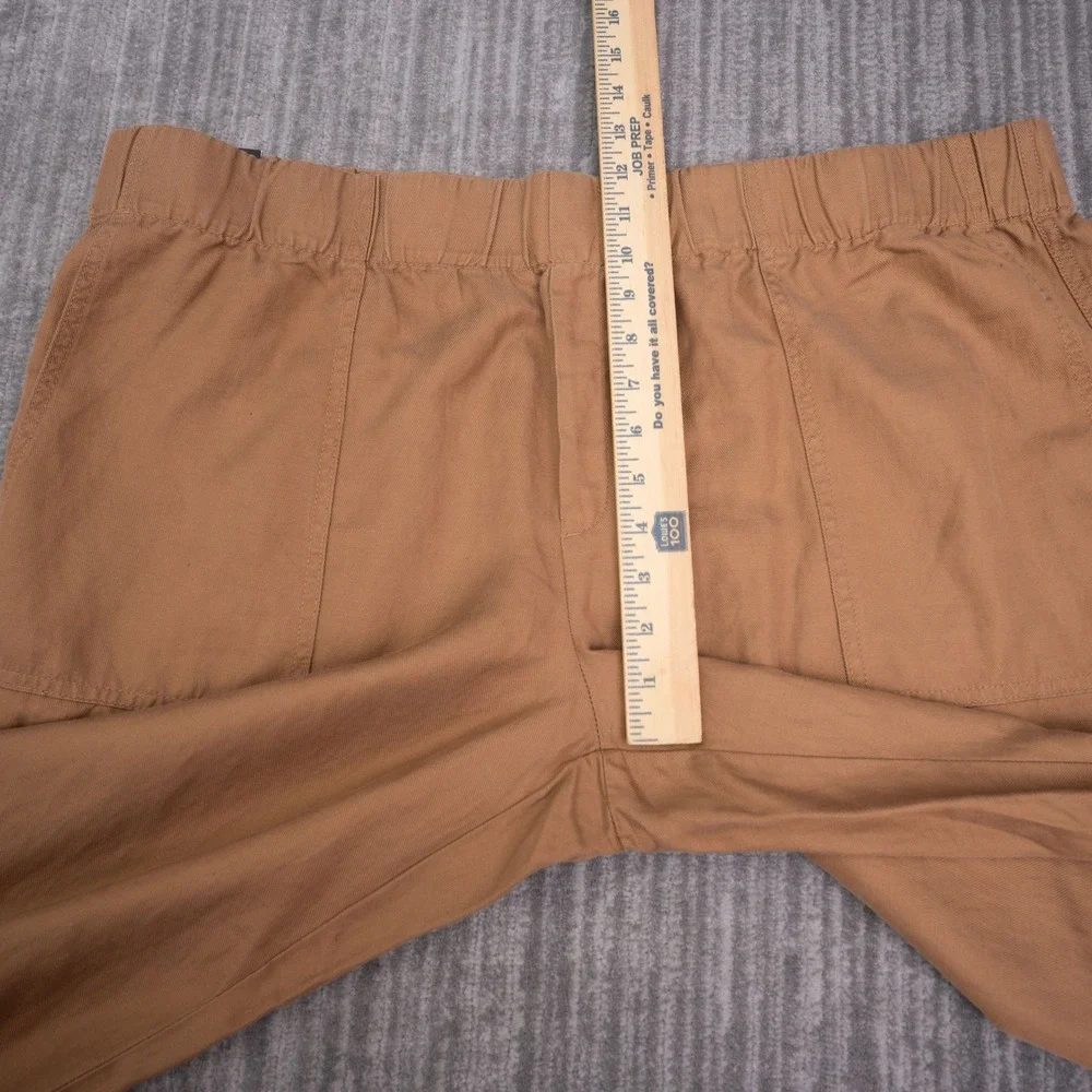 Banana Republic Pants Womens XXL Brown NEW Lyocell Linen Cotton Pull On